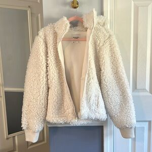 Abercrombie and fitch white jacket